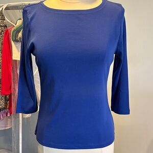 Talbots Royal Blue Long Sleeve Top